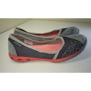 Columbia Sunvent Women's US 8.5 Classic Ballet Flats Gray FIREFLY PFG Omni-Grip